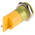 RS PRO Yellow Panel Mount Indicator, 220V ac, 22mm Mounting Hole Size, Faston, Solder Lug Termination, IP67