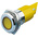 RS PRO Yellow Panel Mount Indicator, 22mm Mounting Hole Size, Solder Tab Termination