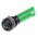RS PRO Green Panel Mount Indicator, 130V ac, 12mm Mounting Hole Size, IP67