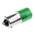 RS PRO Green Panel Mount Indicator, 230V ac, 25 x 10mm Mounting Hole Size