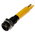 RS PRO Yellow Panel Mount Indicator, 12V dc, 6mm Mounting Hole Size, Solder Tab Termination