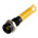 RS PRO Yellow Panel Mount Indicator, 24V dc, 6mm Mounting Hole Size, Solder Tab Termination, IP40