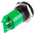 RS PRO Green Panel Mount Indicator, 12V dc, 22mm Mounting Hole Size, Solder Tab Termination