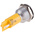 RS PRO Yellow Panel Mount Indicator, 115 V dc, 230V ac, 19mm Mounting Hole Size