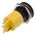 RS PRO Yellow Panel Mount Indicator, 48 → 65V dc, 22mm Mounting Hole Size