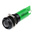 RS PRO Green Panel Mount Indicator, 12V, 14mm Mounting Hole Size, Solder Tab Termination, IP67
