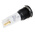 RS PRO White Panel Mount Indicator, 115 V dc, 230V ac, 16mm Mounting Hole Size, Solder Tab Termination