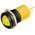RS PRO Yellow Panel Mount Indicator, 110V ac, 22mm Mounting Hole Size, Solder Tab Termination