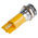 RS PRO Yellow Panel Mount Indicator, 48 → 65V dc, 14mm Mounting Hole Size