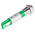 RS PRO Green Flashing LED Panel Mount Indicator, 12V dc, 8mm Mounting Hole Size, Solder Tab Termination