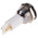 RS PRO White Panel Mount Indicator, 19mm Mounting Hole Size, Solder Tab Termination, IP67