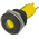 RS PRO Yellow Panel Mount Indicator, 115 V dc, 230V ac, 19mm Mounting Hole Size