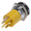 RS PRO Yellow Panel Mount Indicator, 12V, 22mm Mounting Hole Size, Solder Tab Termination