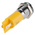 RS PRO Yellow Flashing LED Panel Mount Indicator, 24V dc, 14mm Mounting Hole Size, Solder Tab Termination