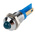 RS PRO Blue Panel Mount Indicator, 2V dc, 8mm Mounting Hole Size, Solder Tab Termination