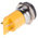 RS PRO Yellow Panel Mount Indicator, 24V, 22mm Mounting Hole Size, Solder Tab Termination