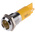 RS PRO Yellow Panel Mount Indicator, 12V dc, 14mm Mounting Hole Size, Solder Tab Termination