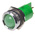 RS PRO Green Panel Mount Indicator, 12V, 22mm Mounting Hole Size, Solder Tab Termination