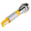 RS PRO Yellow Panel Mount Indicator, 12V, 8mm Mounting Hole Size, Solder Tab Termination, IP67