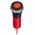 RS PRO Red Panel Mount Indicator, 220V ac, 12mm Mounting Hole Size, Faston, Solder Lug Termination, IP67