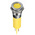 RS PRO Yellow Panel Mount Indicator, 220V ac, 12mm Mounting Hole Size, Faston, Solder Lug Termination, IP67