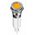 RS PRO Orange Panel Mount Indicator, 220V ac, 12mm Mounting Hole Size, Faston, Solder Lug Termination, IP67