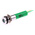 RS PRO Green Panel Mount Indicator, 220V ac, 8mm Mounting Hole Size, Solder Tab Termination, IP67
