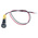 RS PRO Yellow Panel Mount Indicator, 24V dc, 8mm Mounting Hole Size, Lead Wires Termination, IP67