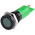 RS PRO Green Panel Mount Indicator, 12V dc, 14mm Mounting Hole Size, Solder Tab Termination, IP67