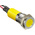 RS PRO Yellow Panel Mount Indicator, 12V dc, 14mm Mounting Hole Size, Lead Wires Termination, IP67