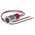 RS PRO Red Panel Mount Indicator, 220V ac, 14mm Mounting Hole Size, Lead Wires Termination, IP67