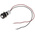 RS PRO White Panel Mount Indicator, 12V dc, 14mm Mounting Hole Size, Lead Wires Termination, IP67