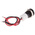 RS PRO White Panel Mount Indicator, 24V dc, 14mm Mounting Hole Size, Lead Wires Termination, IP67