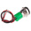 RS PRO Green Panel Mount Indicator, 110V ac, 14mm Mounting Hole Size, Lead Wires Termination, IP67