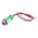 RS PRO Green Panel Mount Indicator, 220V ac, 14mm Mounting Hole Size, Lead Wires Termination, IP67