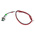 RS PRO Green Panel Mount Indicator, 2V dc, 6mm Mounting Hole Size, Lead Wires Termination, IP67