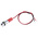 RS PRO Red Panel Mount Indicator, 12V dc, 6mm Mounting Hole Size, Lead Wires Termination, IP67