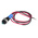 RS PRO Blue Panel Mount Indicator, 12V dc, 6mm Mounting Hole Size, Lead Wires Termination, IP67