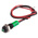RS PRO Green Panel Mount Indicator, 24V dc, 6mm Mounting Hole Size, Lead Wires Termination, IP67