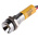 RS PRO Yellow Panel Mount Indicator, 24V dc, 8mm Mounting Hole Size, Lead Wires Termination, IP67