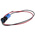 RS PRO Blue Panel Mount Indicator, 12V dc, 8mm Mounting Hole Size, Lead Wires Termination, IP67