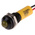 RS PRO Yellow Panel Mount Indicator, 24V dc, 8mm Mounting Hole Size, Lead Wires Termination, IP67