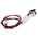 RS PRO White Panel Mount Indicator, 220V ac, 8mm Mounting Hole Size, Lead Wires Termination, IP67