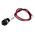 RS PRO White Panel Mount Indicator, 110V ac, 8mm Mounting Hole Size, Lead Wires Termination, IP67