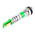 RS PRO Green Panel Mount Indicator, 24V dc, 8mm Mounting Hole Size, Faston, Solder Lug Termination, IP67