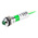 RS PRO Green Panel Mount Indicator, 24V dc, 8mm Mounting Hole Size, Faston, Solder Lug Termination, IP67