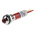 RS PRO Red Panel Mount Indicator, 24V dc, 8mm Mounting Hole Size, Faston, Solder Lug Termination, IP67