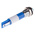 RS PRO Blue Panel Mount Indicator, 220V ac, 8mm Mounting Hole Size, IP67