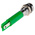RS PRO Green Panel Mount Indicator, 220V ac, 8mm Mounting Hole Size, IP67