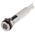 RS PRO White Panel Mount Indicator, 220V ac, 8mm Mounting Hole Size, IP67
